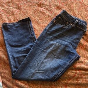 Maurices Women's Dark Blue Straight Leg Jeans 12 short vintage
